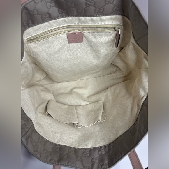 Gucci GG Monogram Satchel Tote Bag - Nylon w/ Leather Accents - Picture 11 of 17